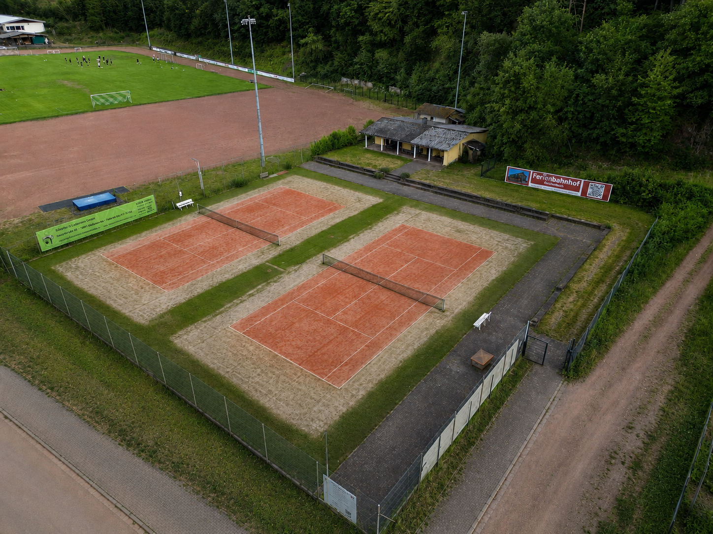 Leerer Tennisplatz